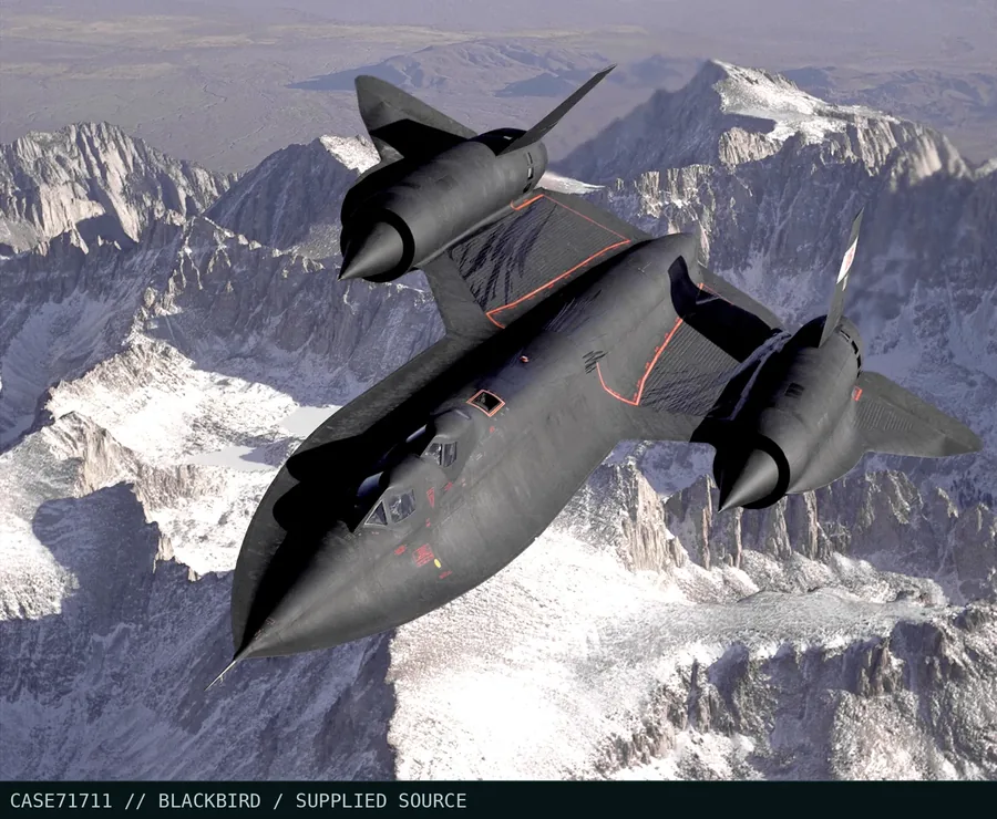 SR-71 Blackbird in flight