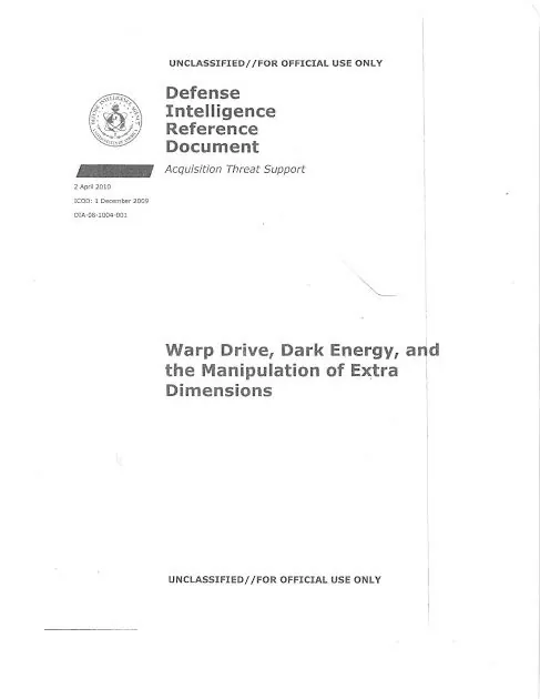 DIRD cover: Warp Drive, Dark Energy, and the Manipulation of Extra Dimensions