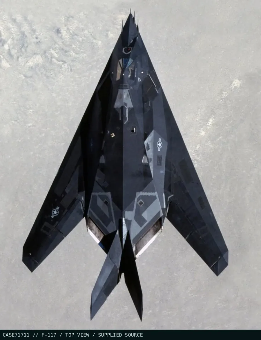 F-117 Nighthawk, top view