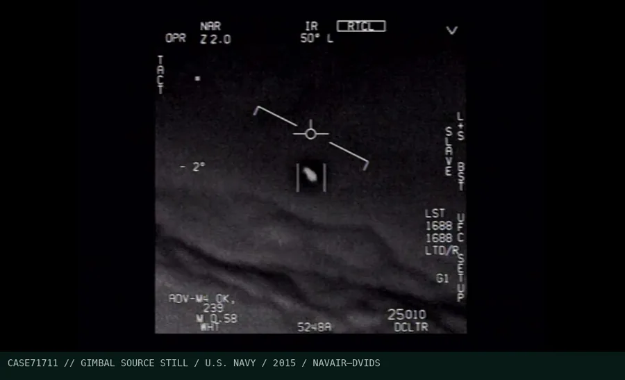 GIMBAL: released U.S. Navy recording